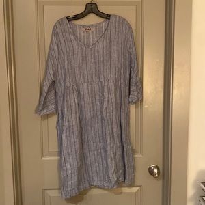 Flax linen oversized dress